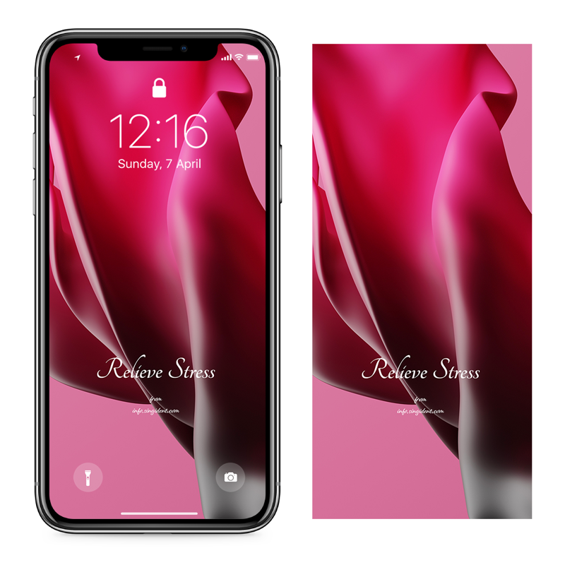 08 자주색 웨이브 C - Relieve Stress 자주색배경화면