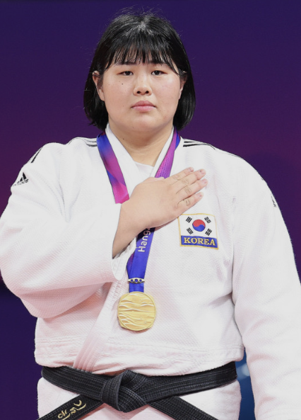 김하윤 선수의 경기 모습