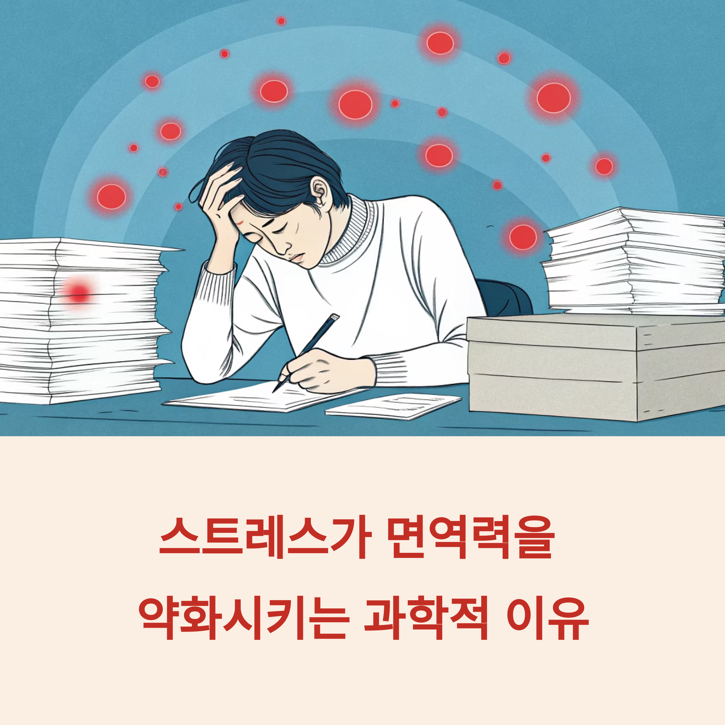 스트레스가 면역력을 약화시키는 과학적 이유