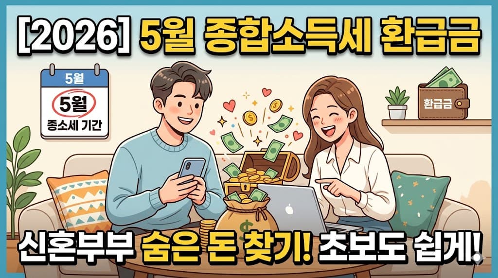 2026년 신혼부부 종합소득세 환급금 조회 안내