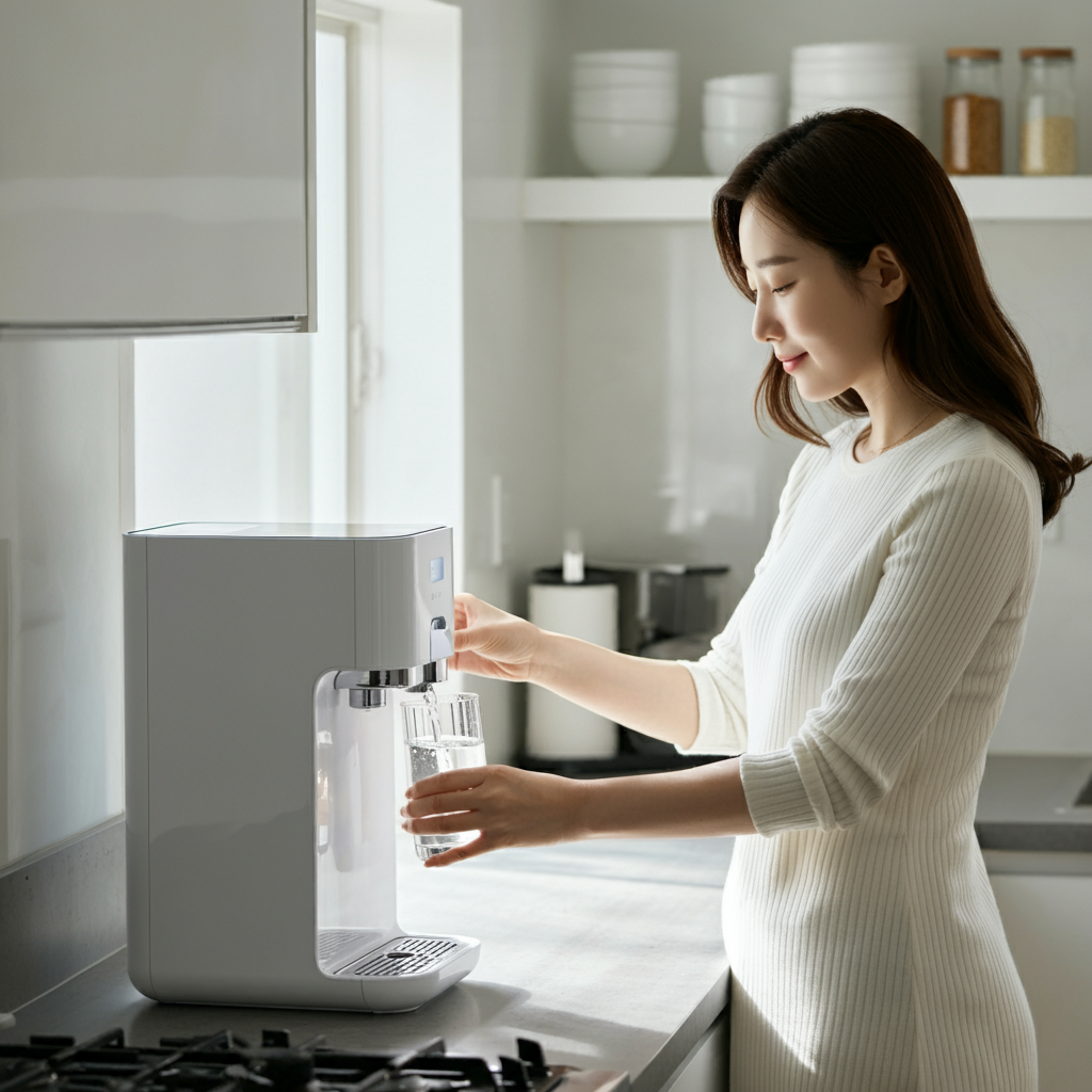 정수기사용하는-한국여자04