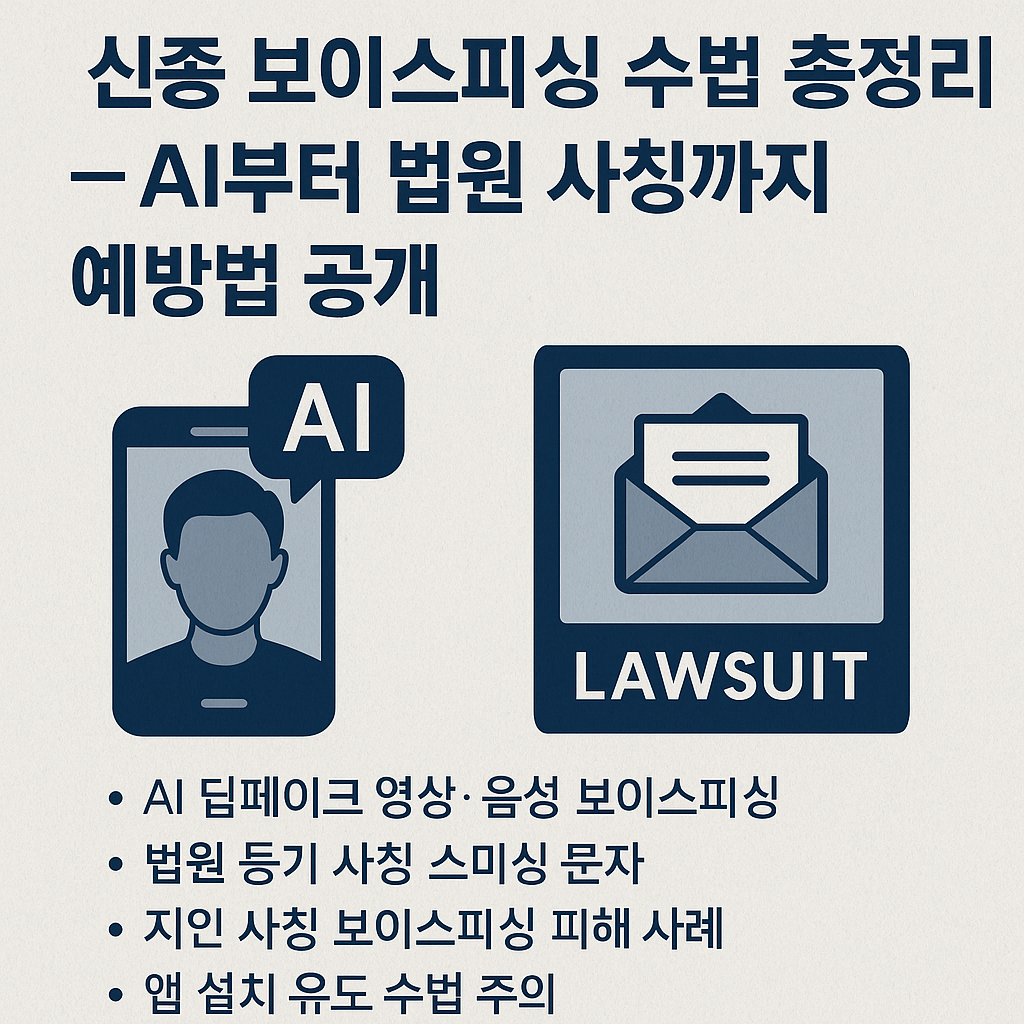 신종 보이스피싱 수법 총정리