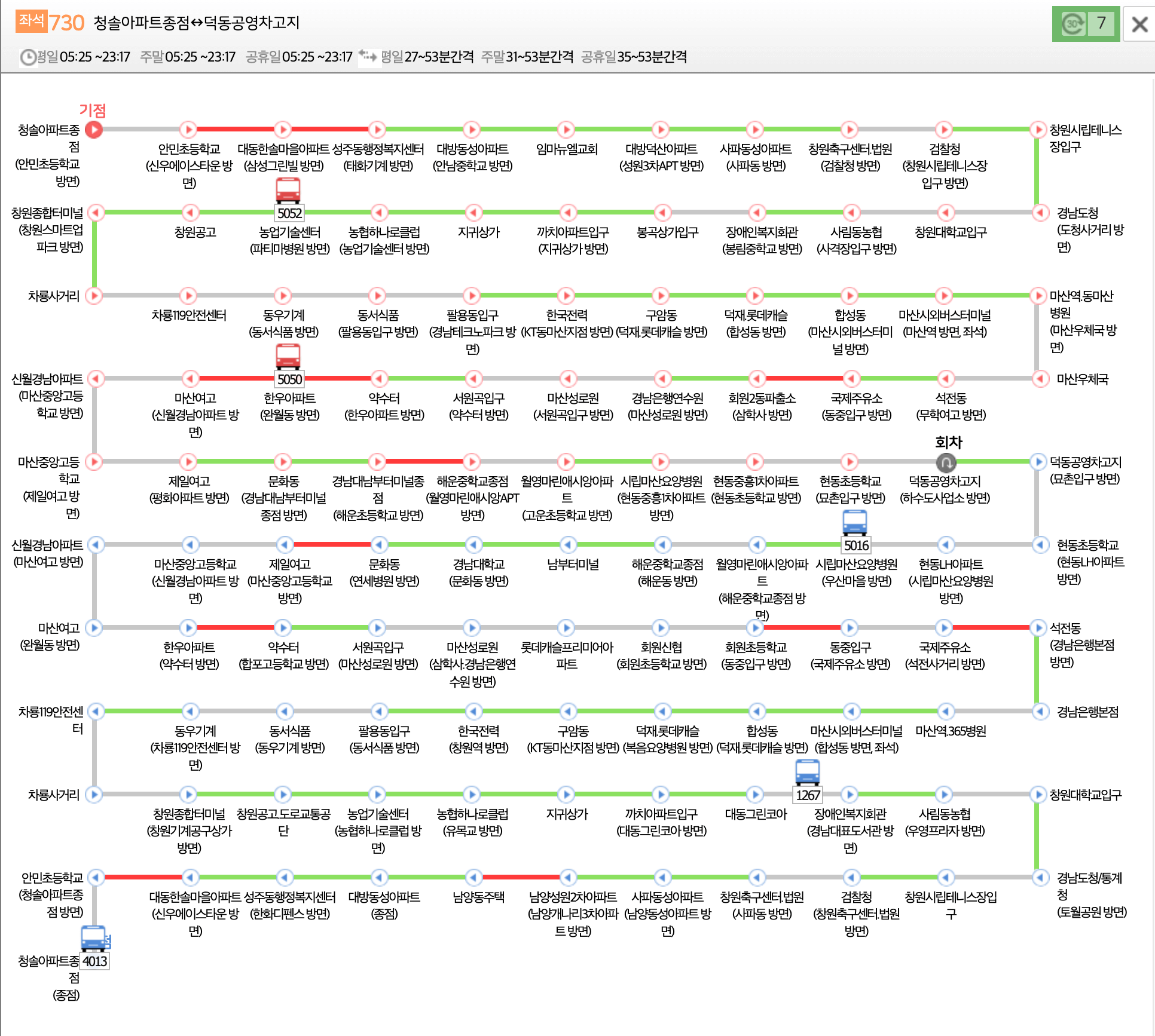 창원-730번-버스노선