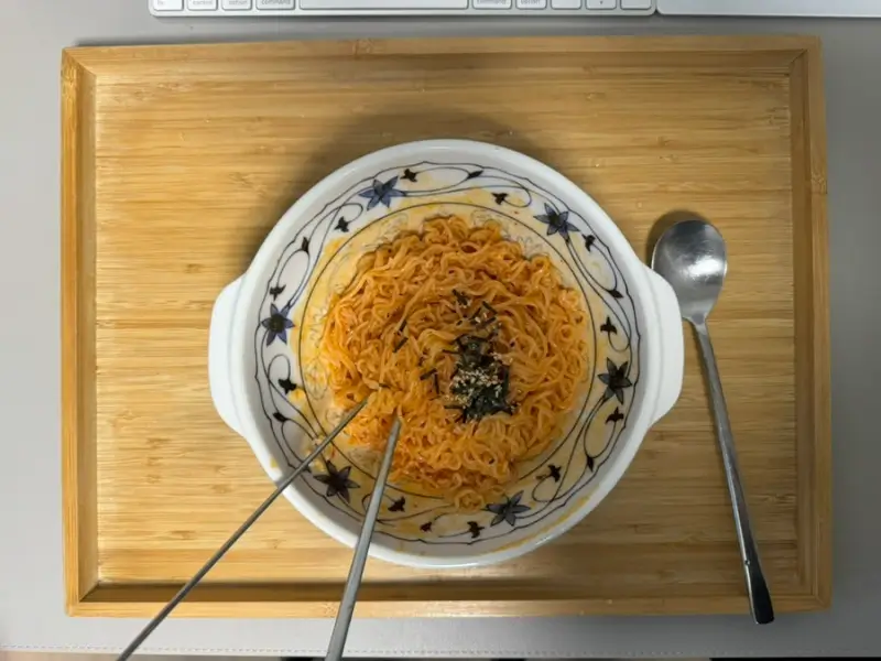 농심 배홍동 비빔면 사진