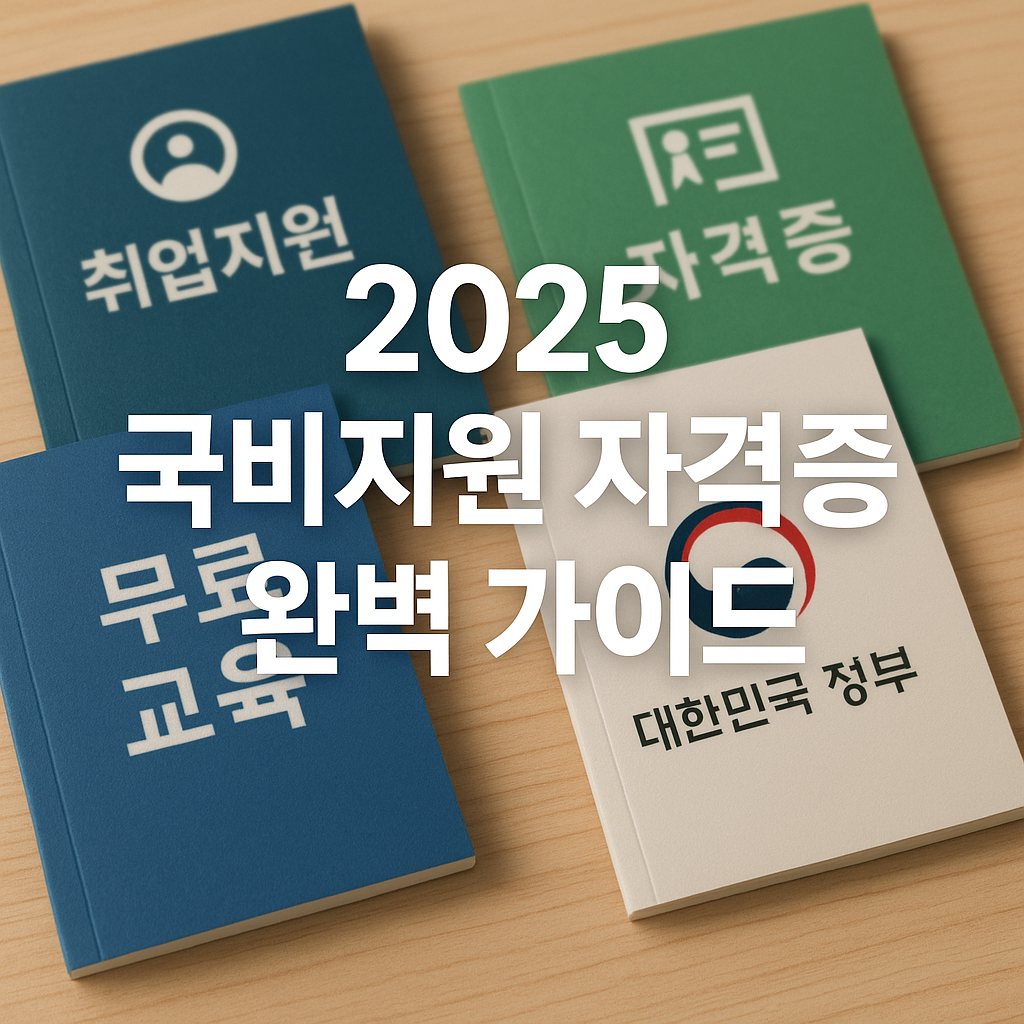 2025 국비지원 자격증 완벽 가이드｜취업&middot;전직 모두 잡는 국가무료교육 핵심 정보
