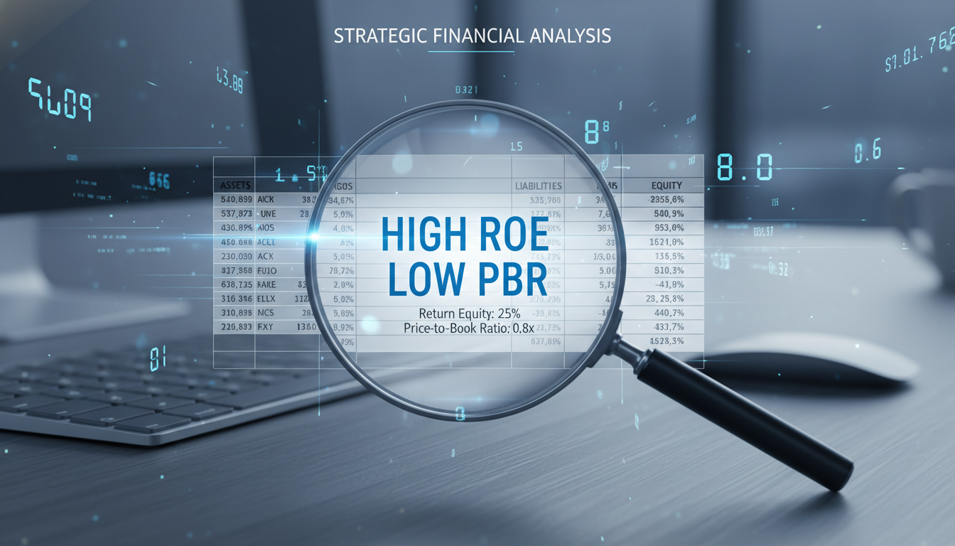 기업 재무제표와 돋보기로 분석하는 가치투자 일러스트