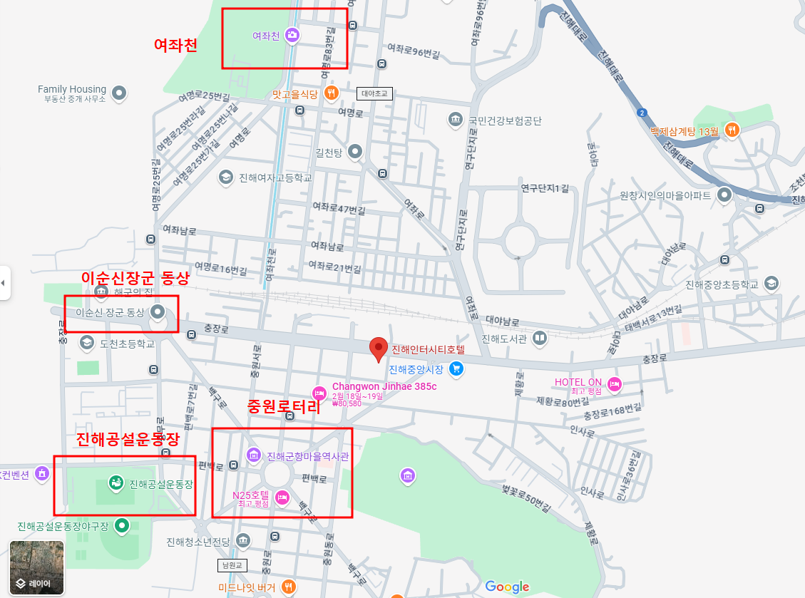 2025 진해군항제 지도