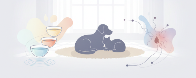 반려동물 요로건강을 알 수 있는 소변색 이미지