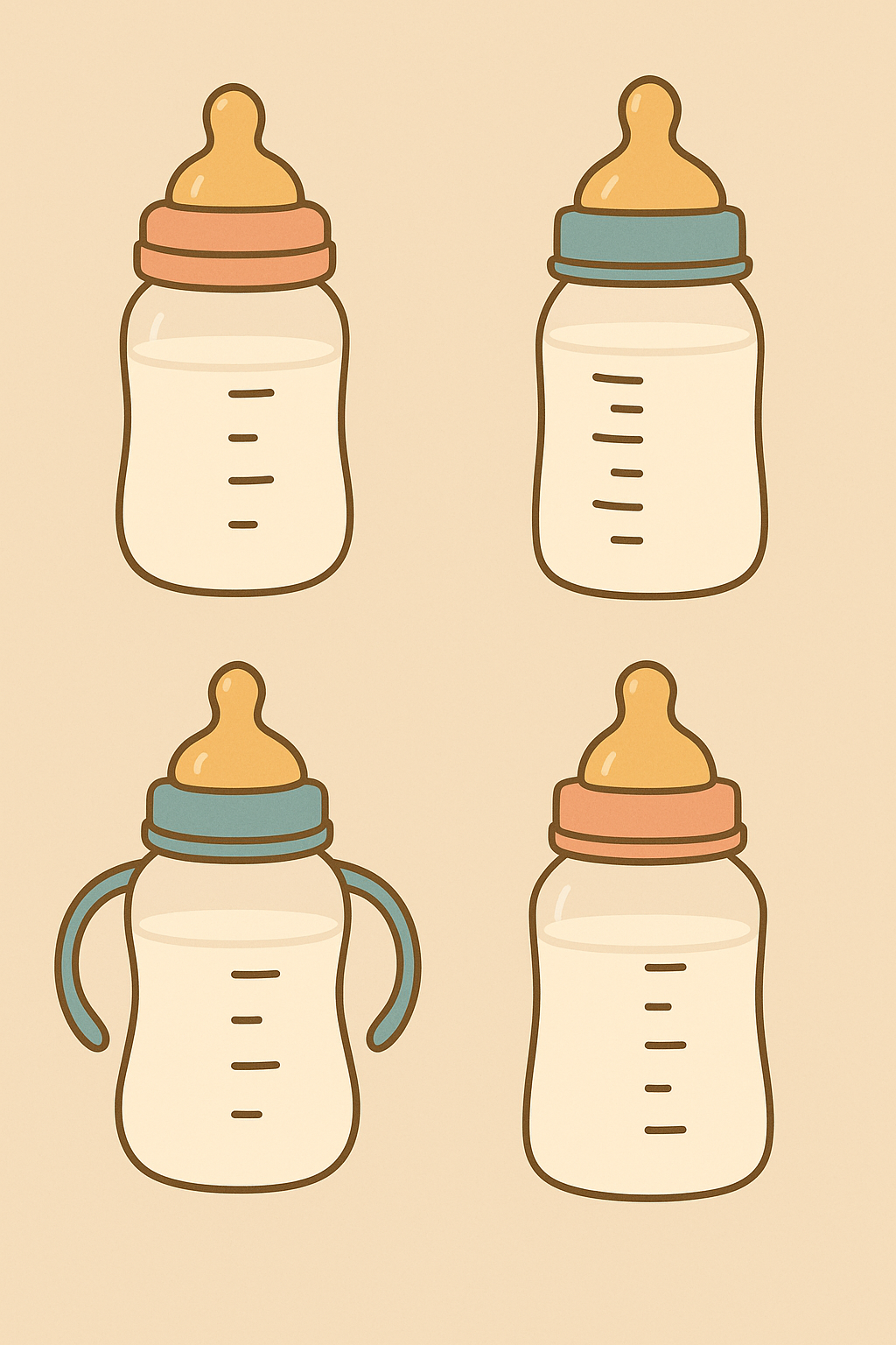 젖병 일러스트 사진
