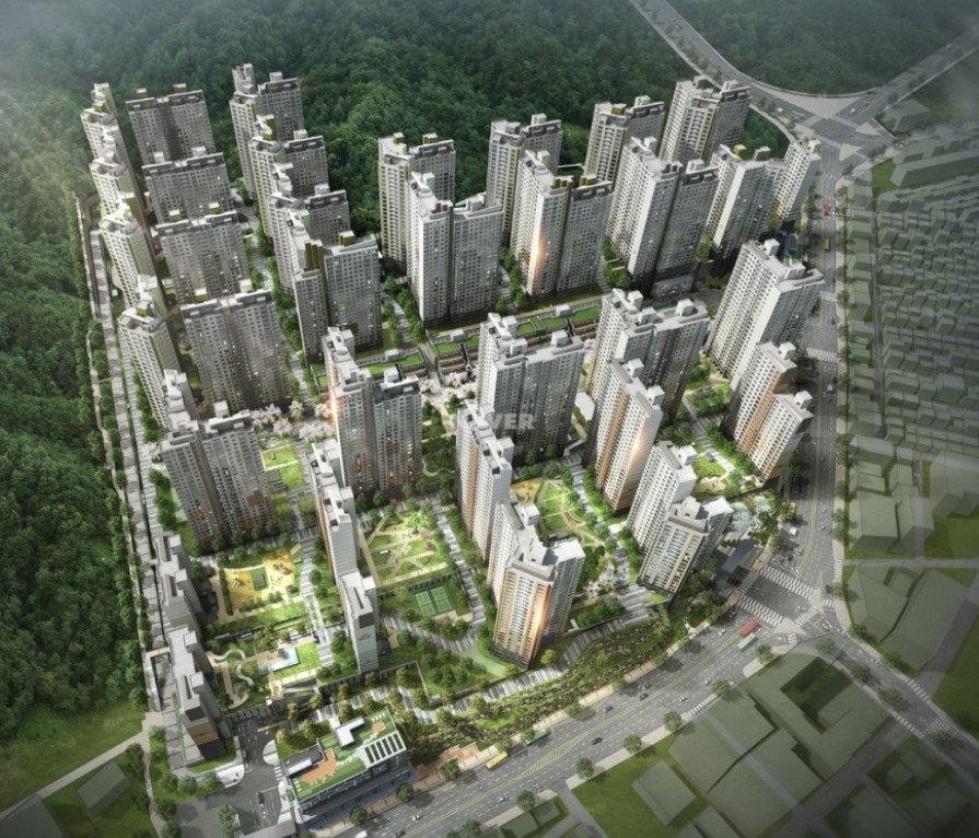 산성역 포레스티아 조감도