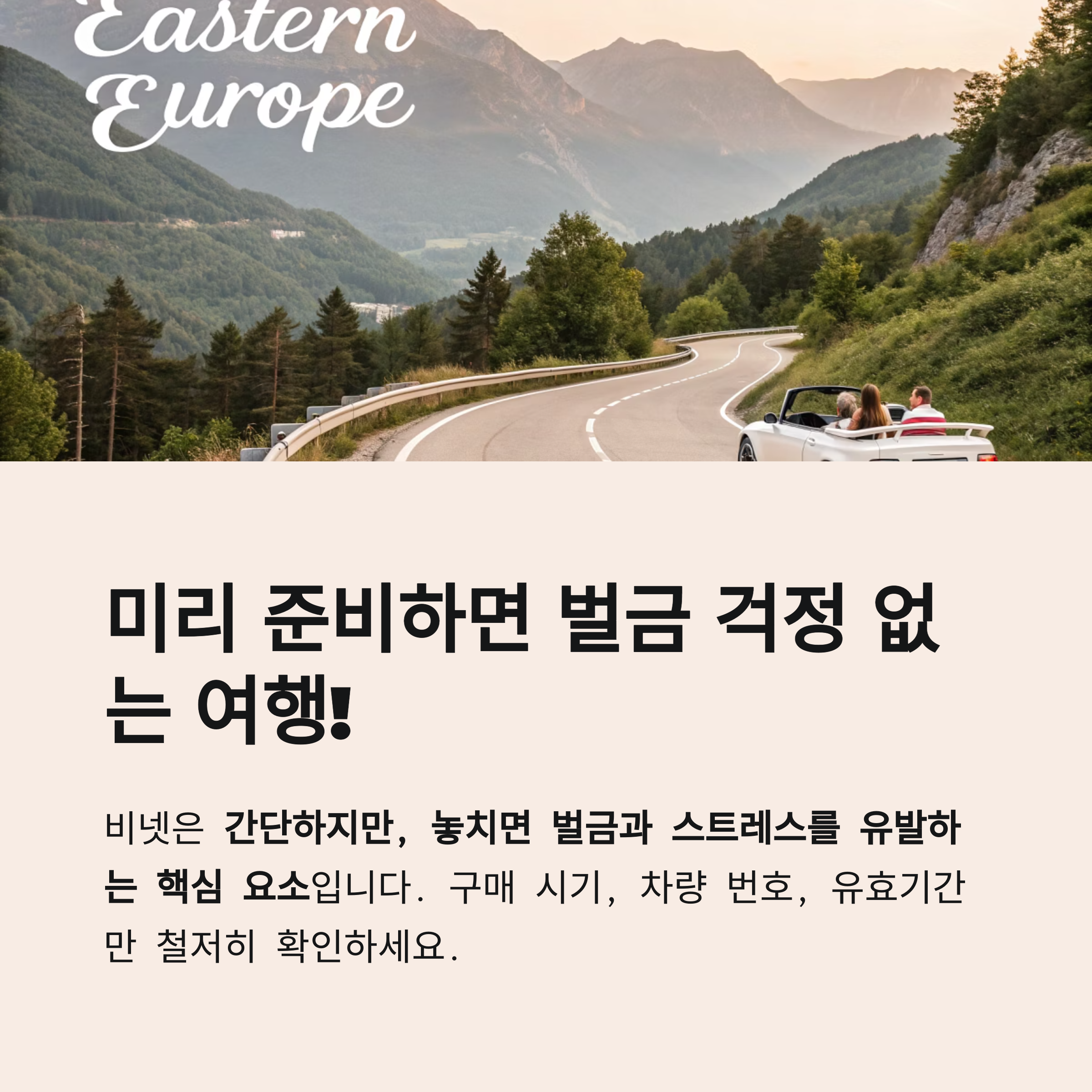 미리 준비하면 벌금 걱정 없는 여행!