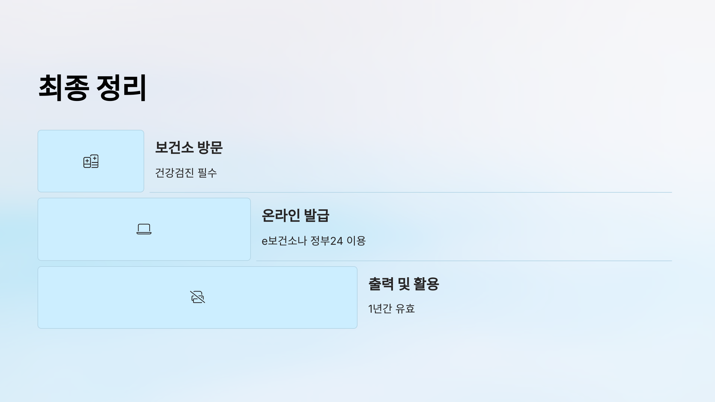 보건증 인터넷발급