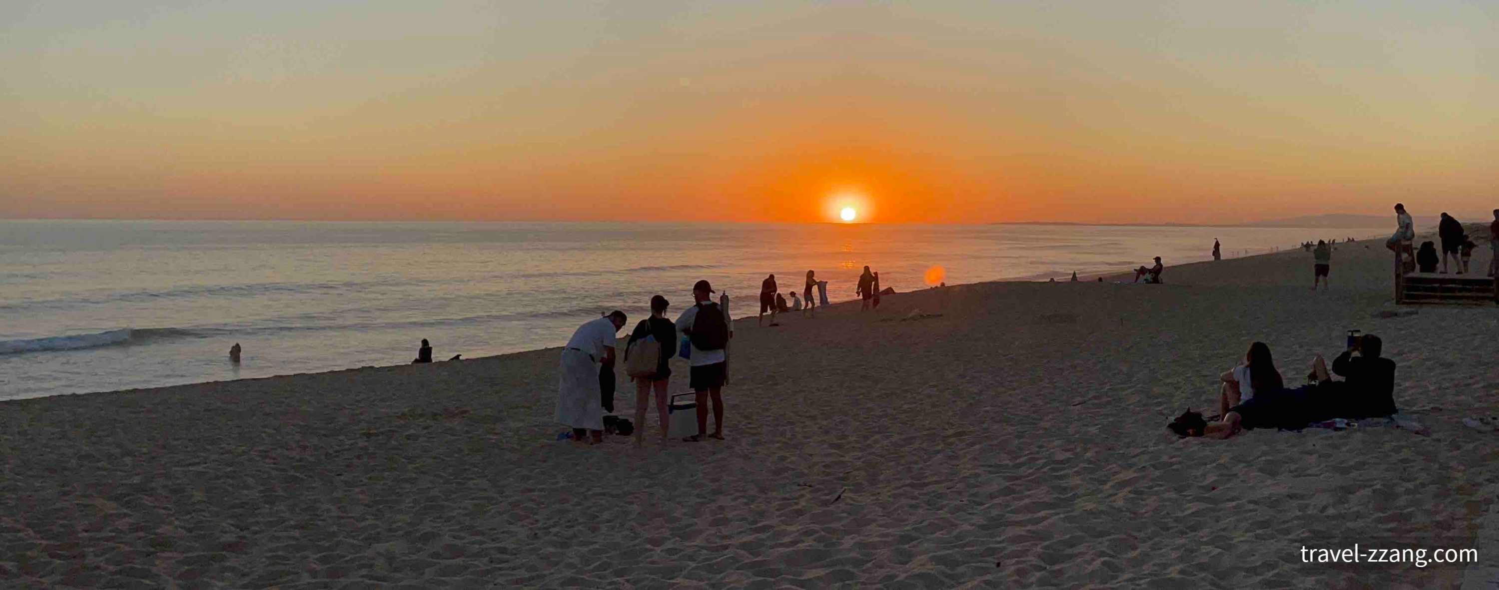 파로 해변 일몰