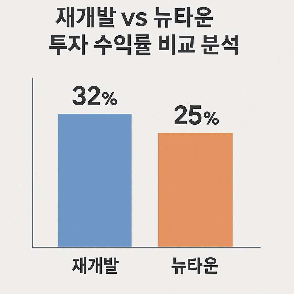 재개발 vs 뉴타운 투자 수익률 비교 분석 📊