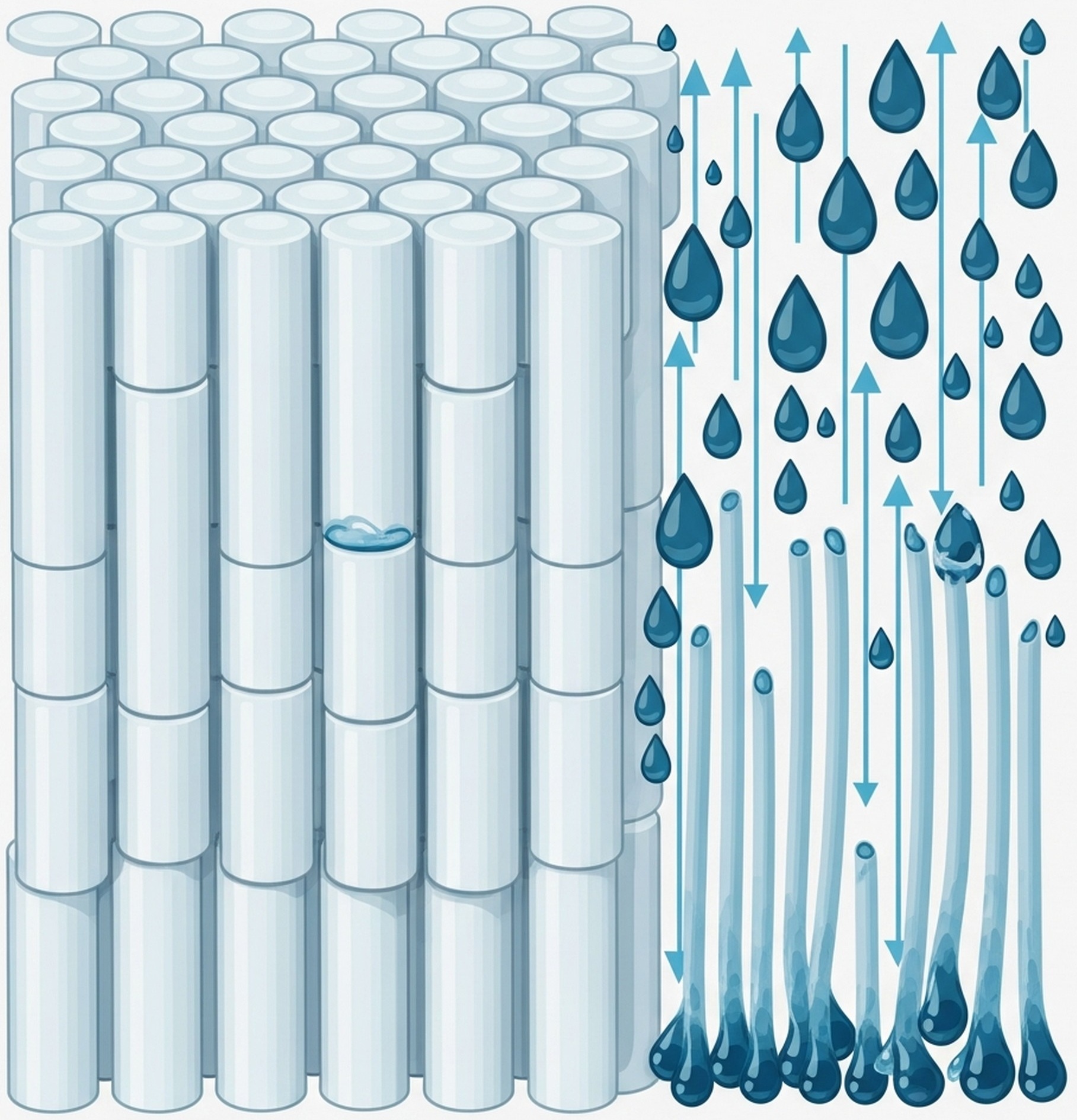 수건 섬유 물 흡수