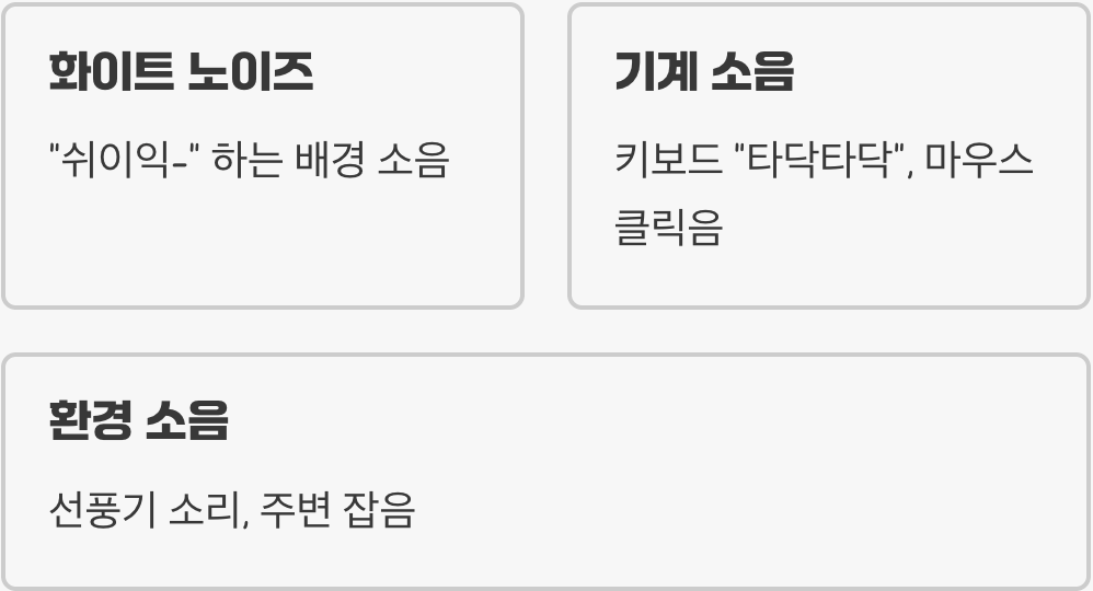 보이지 않는 적&amp;#44; 잡음의 정체