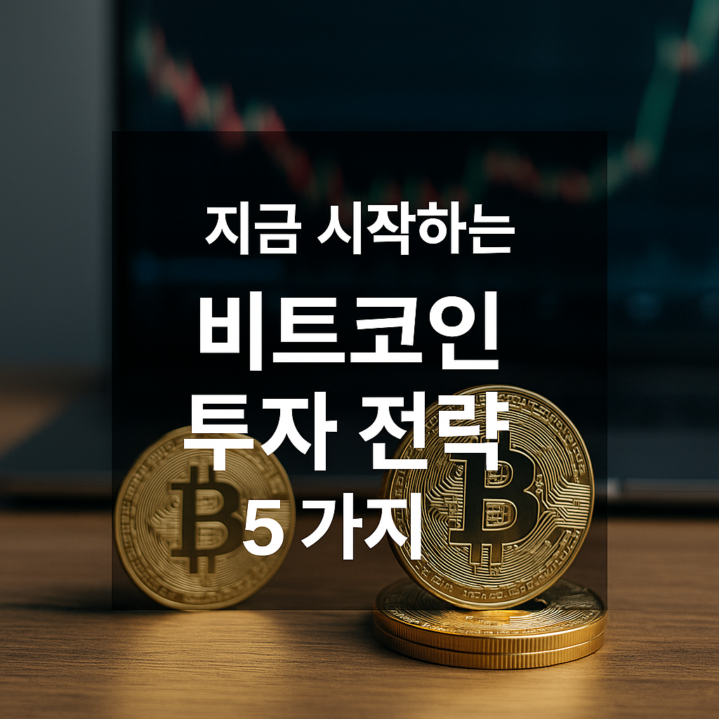지금 시작하는 비트코인 투자 전략 5가지