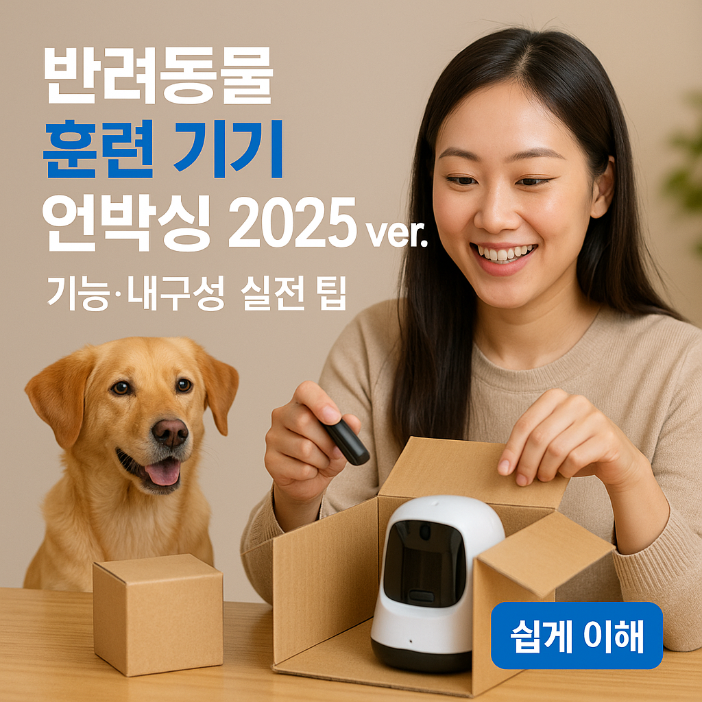 반려동물 훈련 기기 언박싱 2025 ver. | 기능·내구성 실전 팁