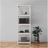 스피드랙 라이트 조립식 철제 앵글 5단 선반, 화이트