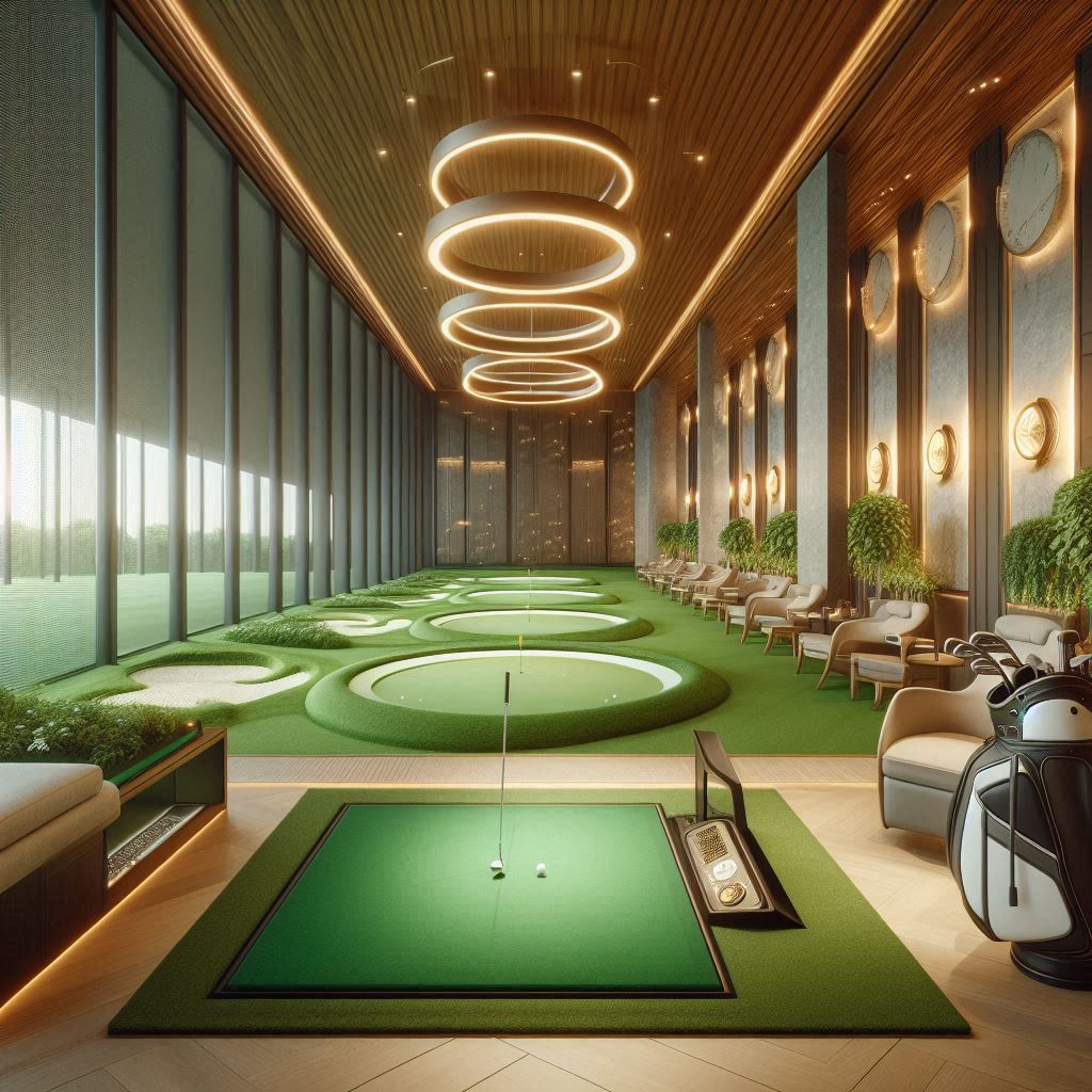 실내골프연습장 배경