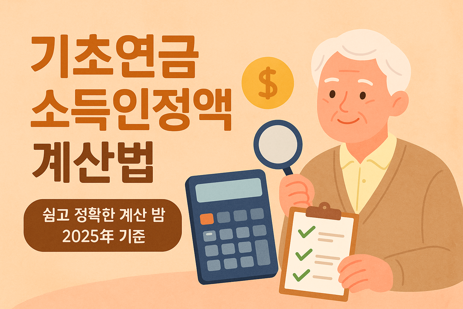 2025 기초연금 소득인정액 계산법