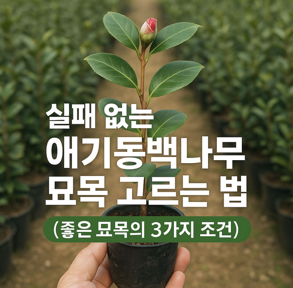 실패 없는 애기동백나무 묘목 고르는 법 (좋은 묘목의 3가지 조건)