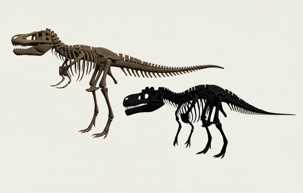 티라노사우루스, 알로사우루스: 공룡