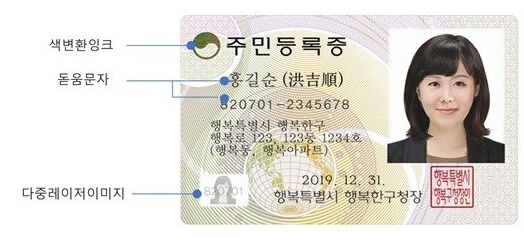 주민등록증 재발급