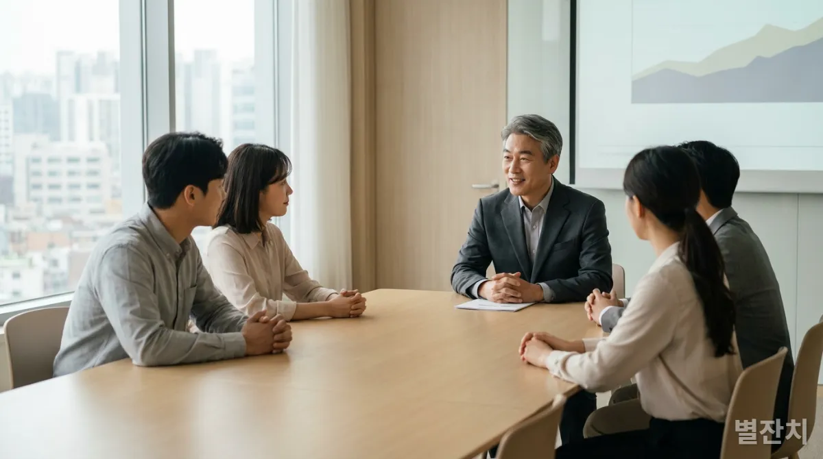 침착하고 자신감 있는 모습으로 팀을 이끄는 한국인 CEO