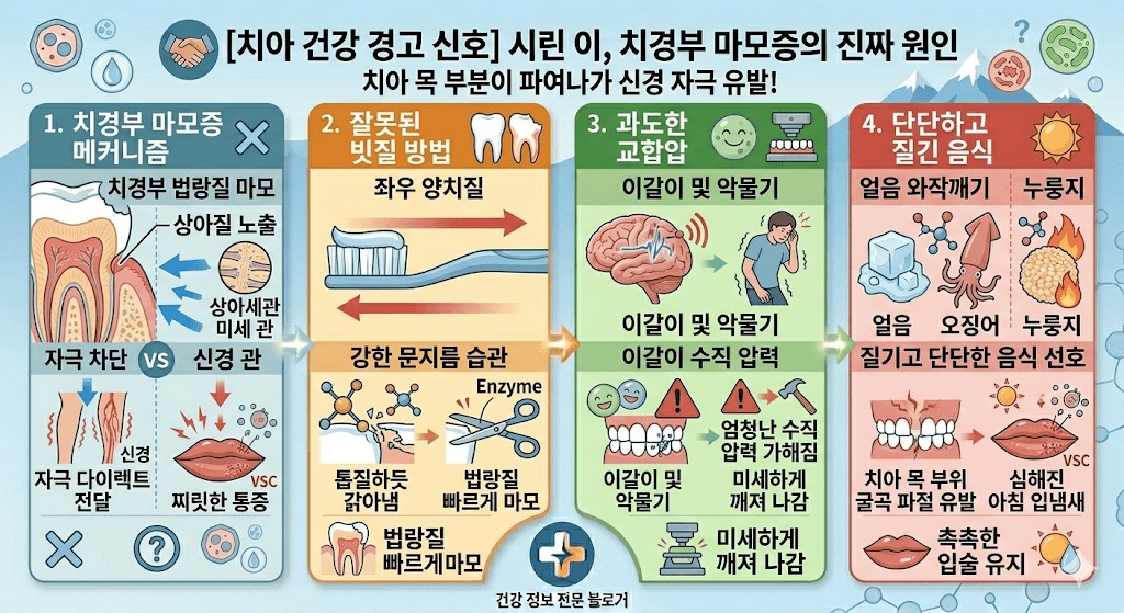 시린 이, 치경부 마모증의 진짜 원인