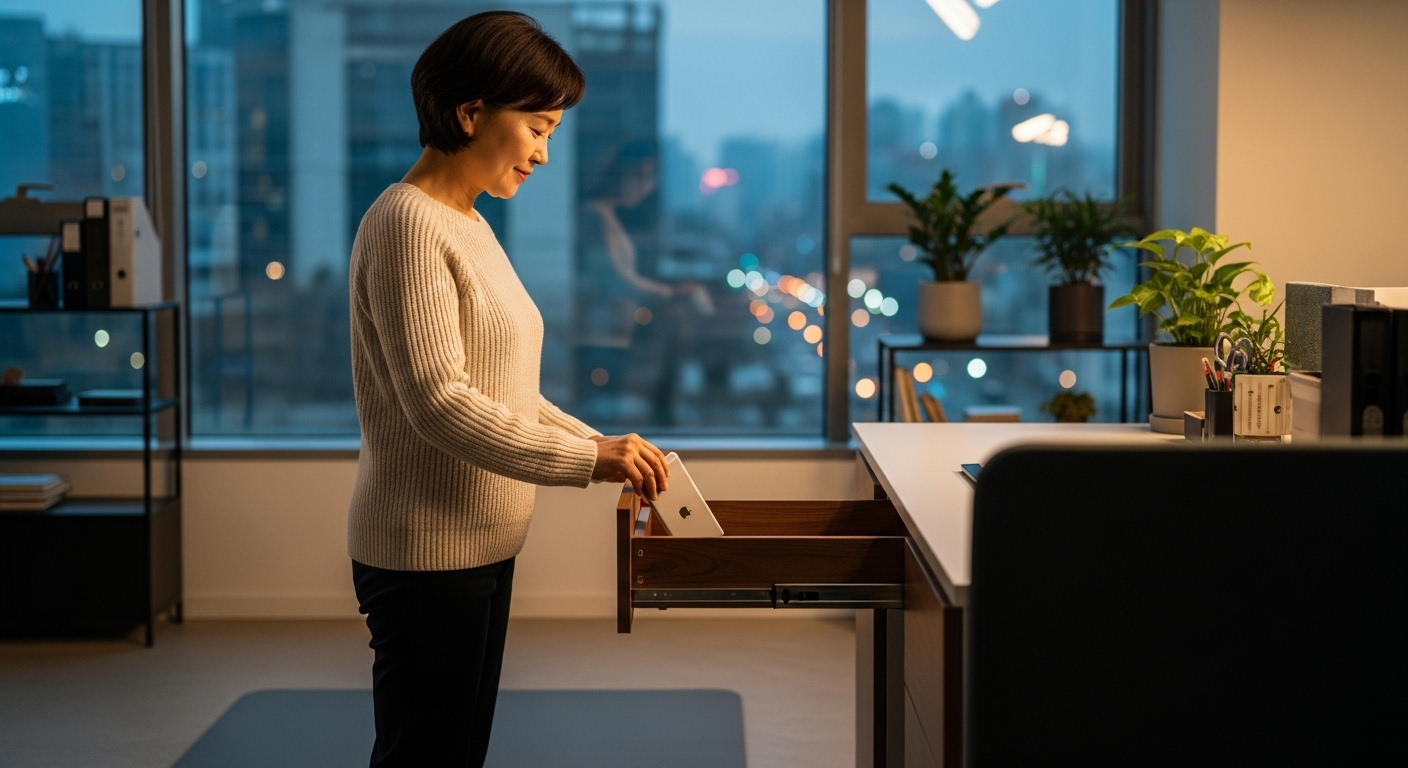 50대 한국 여성, 디지털 디톡스 시작