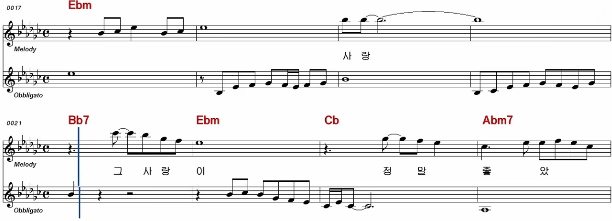 주현미 - 정말 좋았네 악보
