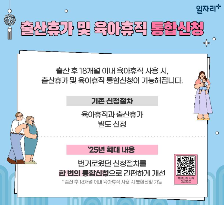 2025 육아 휴직 급여 변경 내용 정보 업데이트 출처: 고용노동부