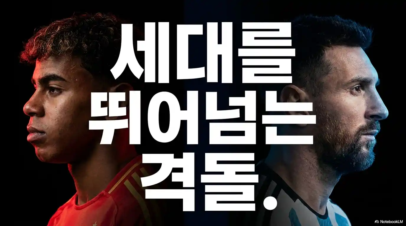 라민 야말과 리오넬 메시의 세대교체 대결 이미지