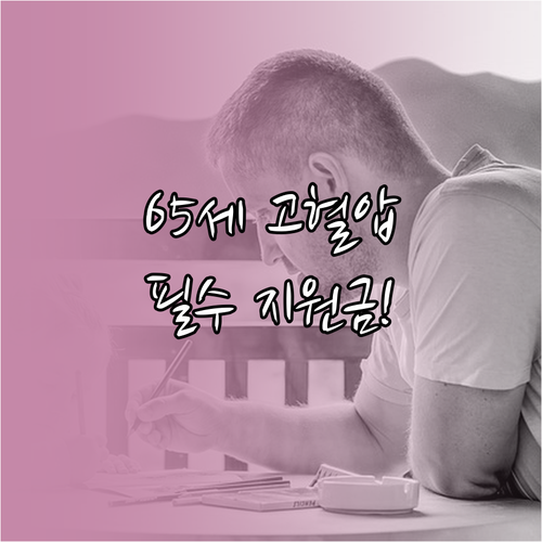 만 65세 이상 및 취약계층 고혈압 ..