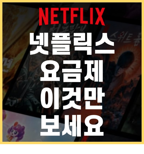 넷 플릭스 요금제