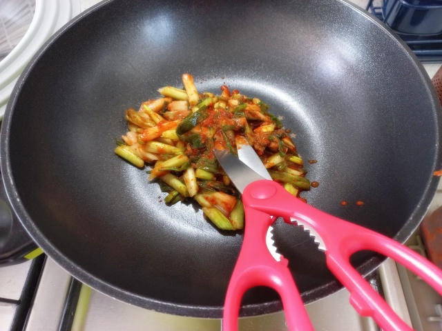 [파김치 요리] 파 머리로 볶음밥 만들기 (feat. 계란찜)