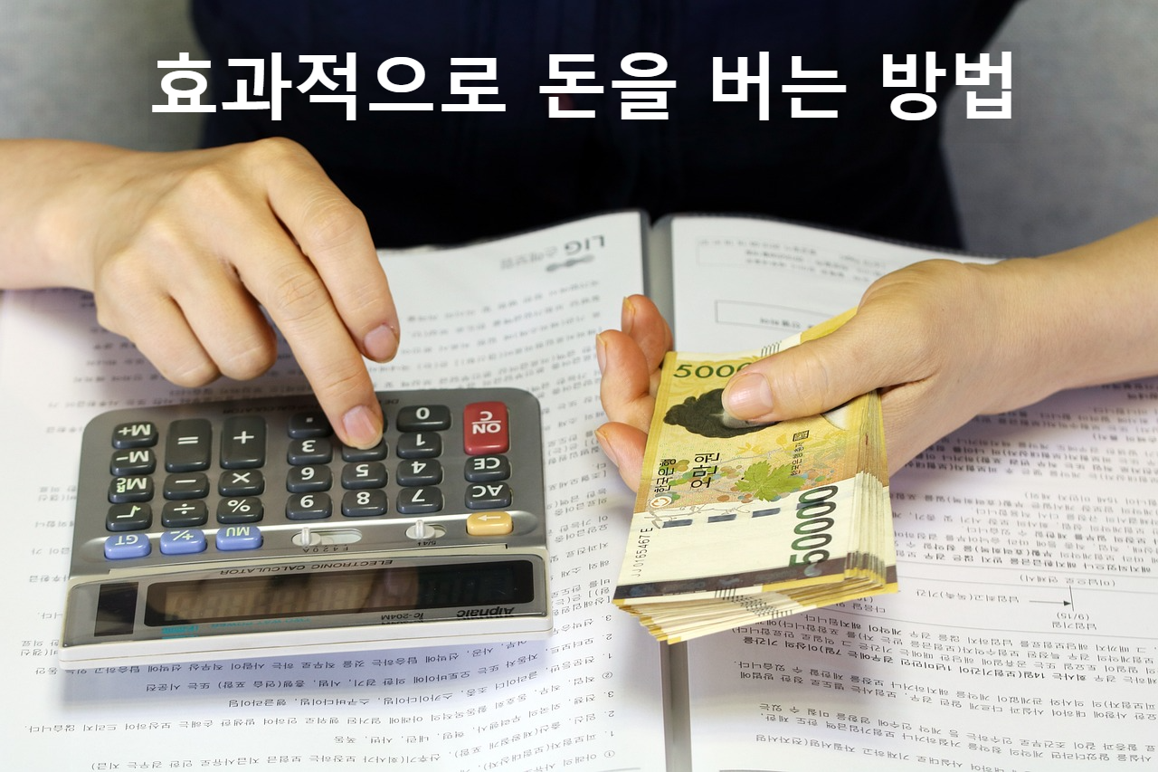 효과적으로 돈을 버는 방법