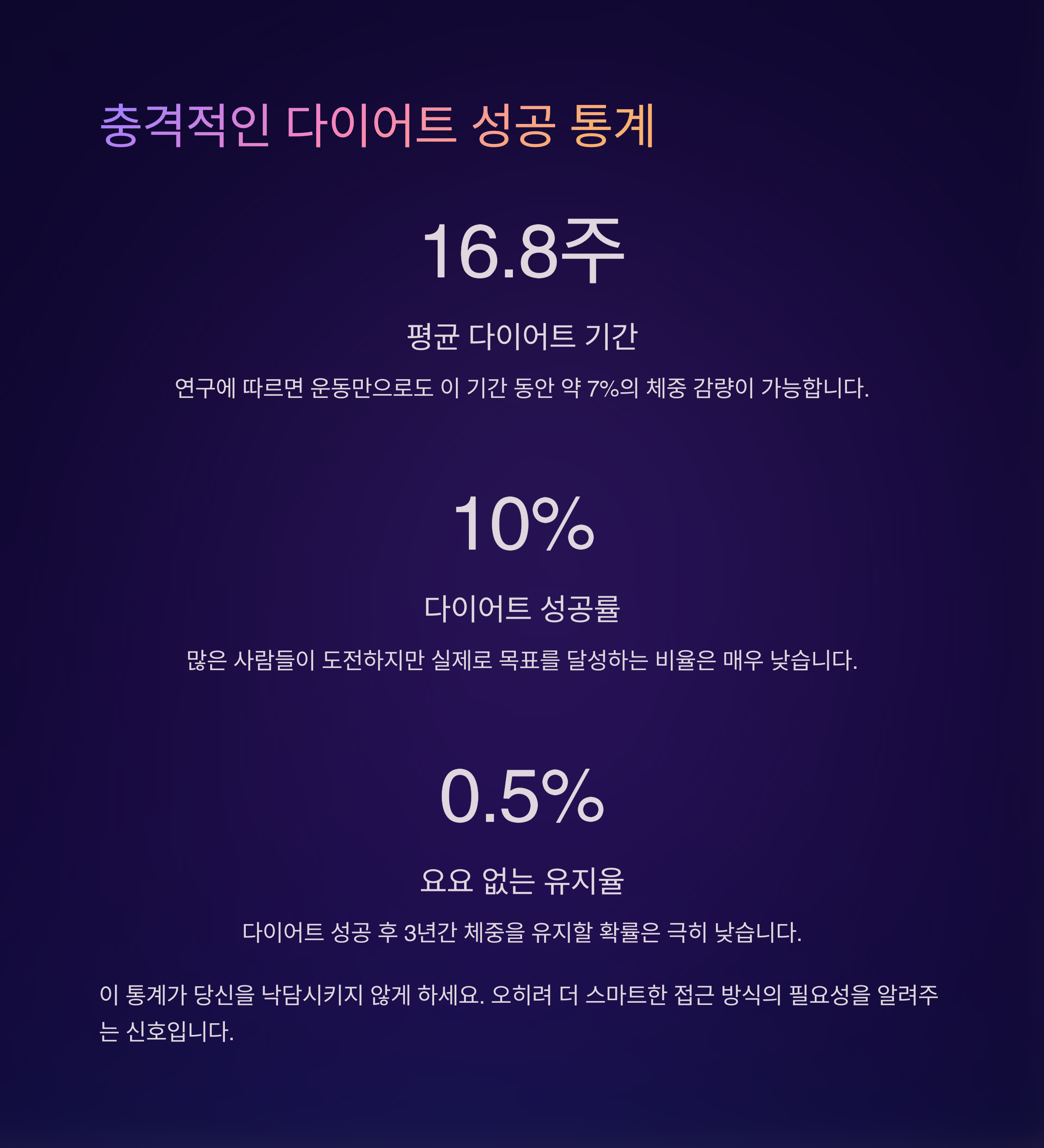 장기적인 유지 전략