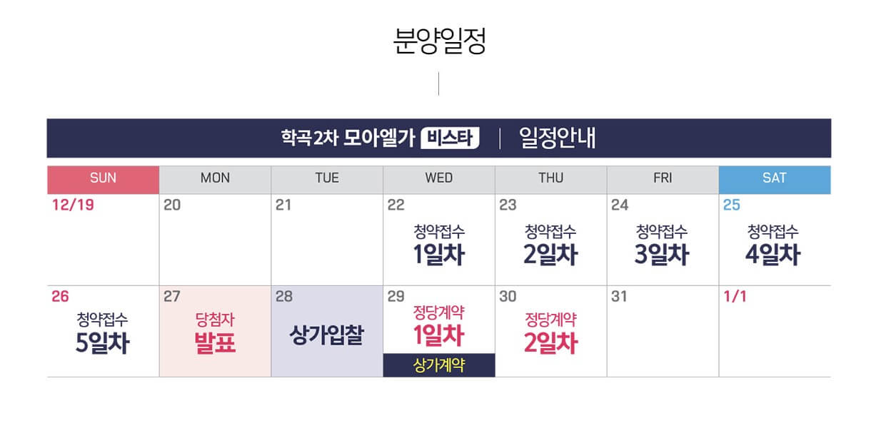 학곡2차 모아엘가 비스타 분양일정