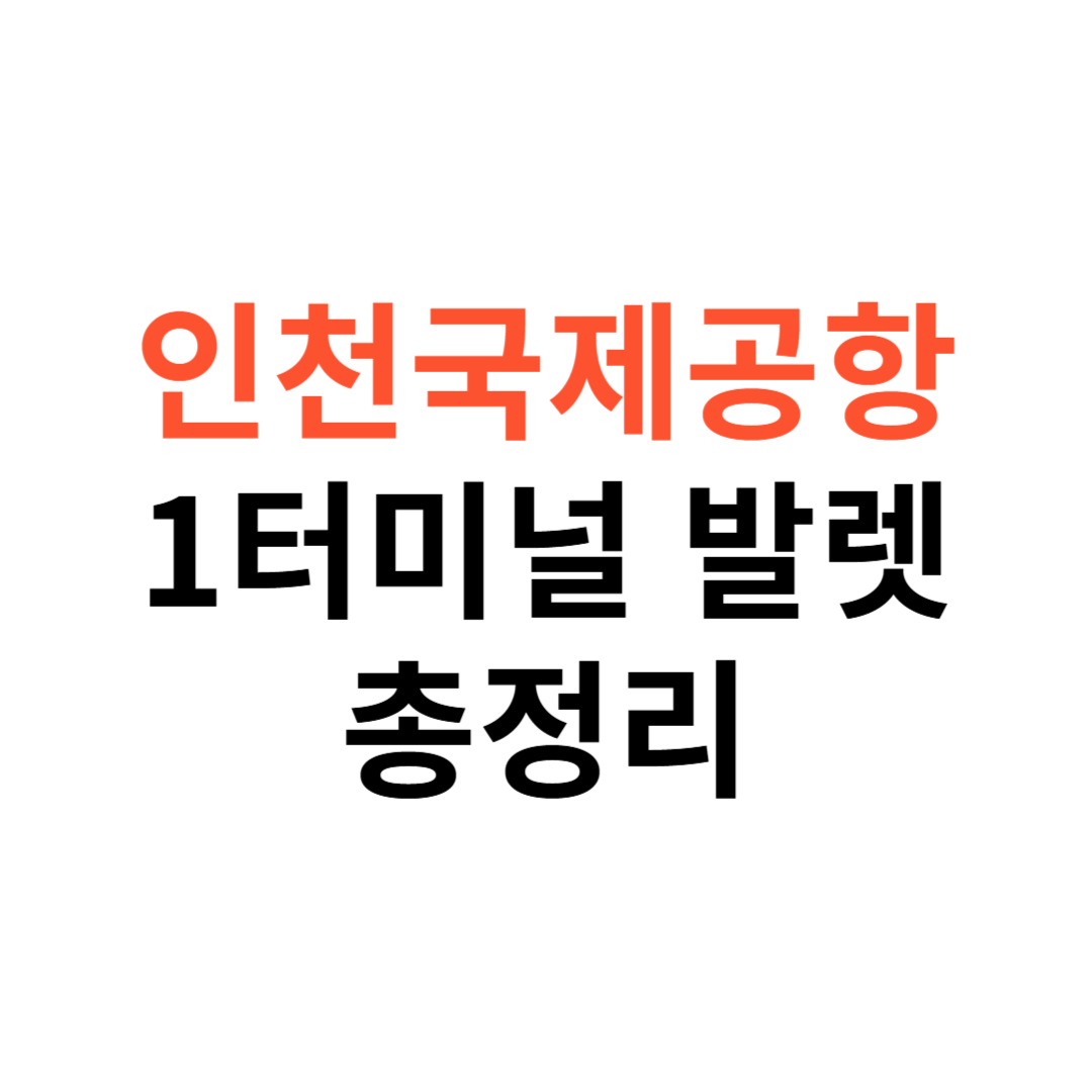 인천국제공항 1터미널 발렛
