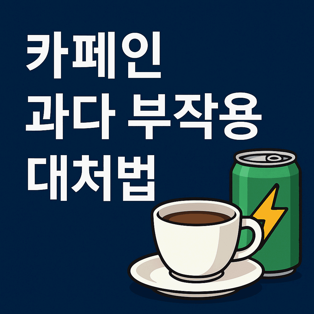 카페인 과다 부작용 대처법