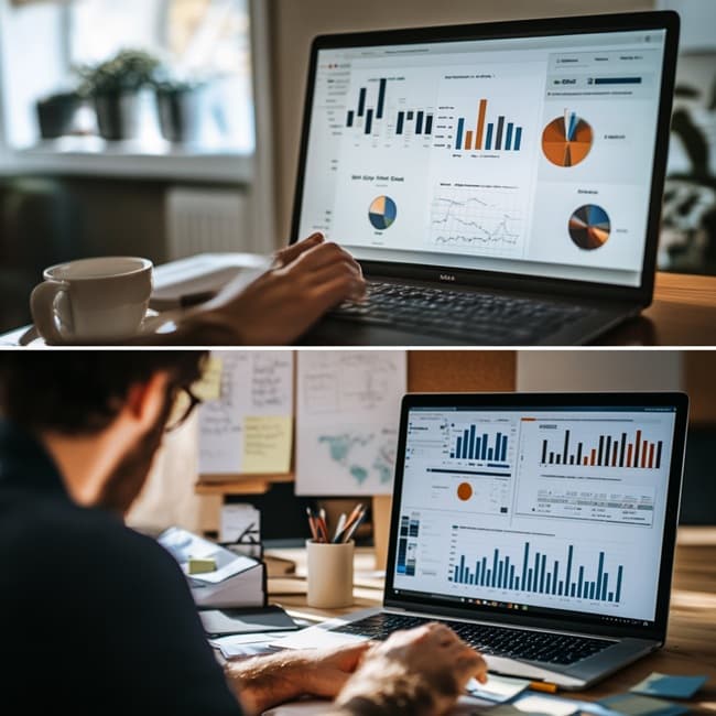 블로그 자동화 도구를 설정 중인 디지털 크리에이터 이미지