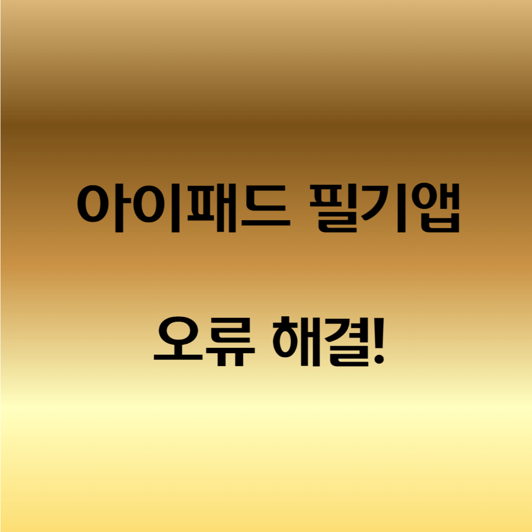플렉슬 동기화 오류 아이패드 해결 방법