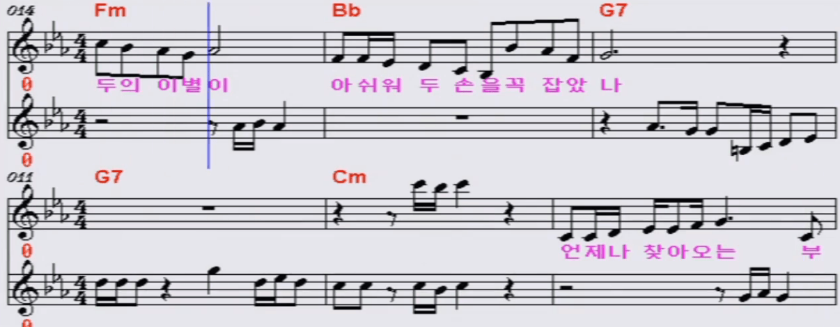 설하수(심수봉) 남자는 배 여자는 항구 악보