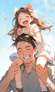환하게-웃는-딸을-목마-태워주는-아빠