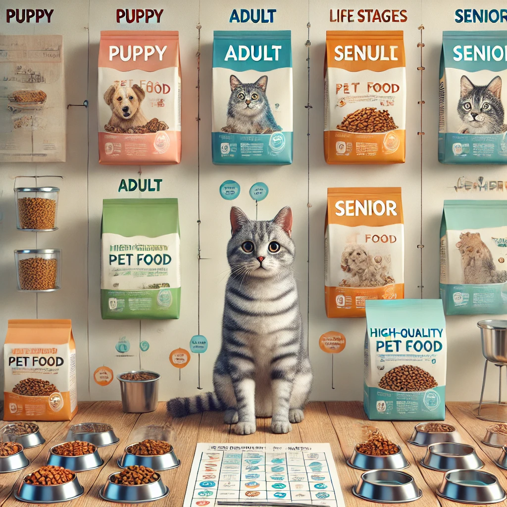 반려동물들의 종류별 사료