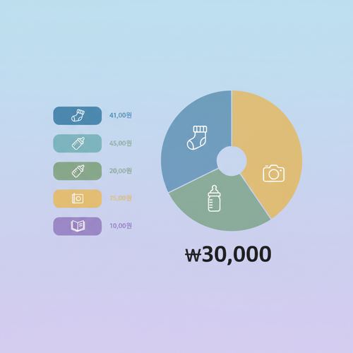 3만원 예산으로 다이소 출산가방 꾸리기