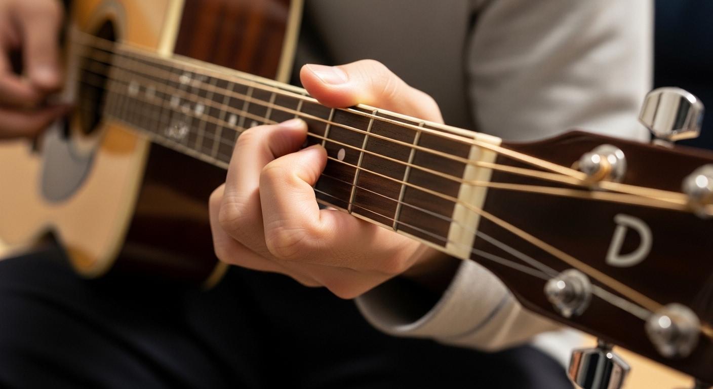 기타 D코드 운지법