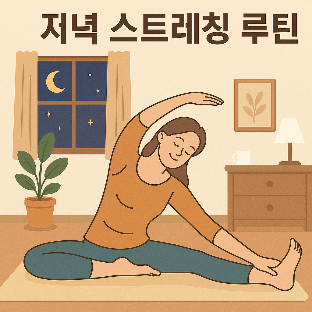 저녁 스트레칭 루틴